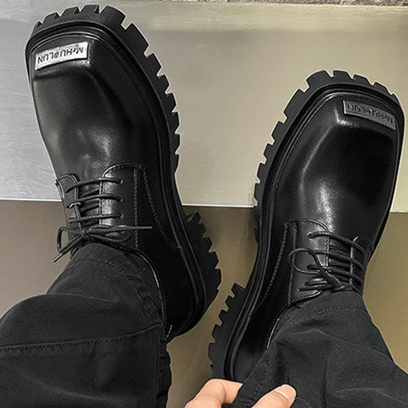 Men's Derby Shoes: Architectural Toe Detail & Elevated Comfort Foundation