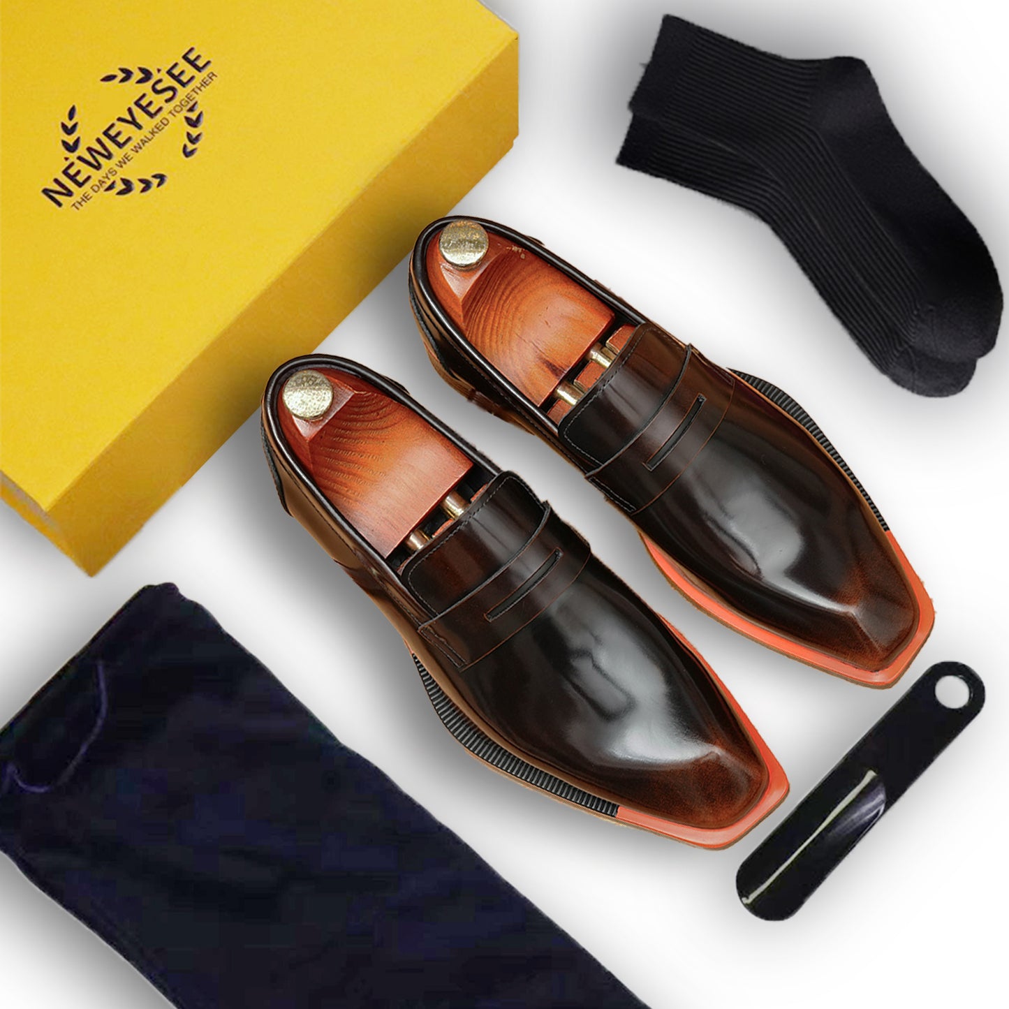 Men's Loafers Polished Finish