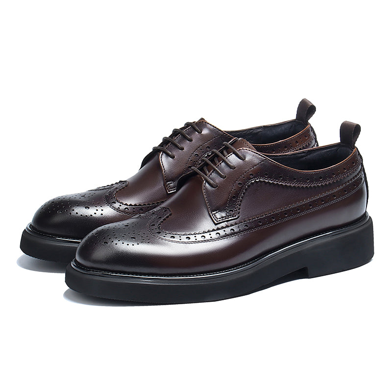 Men's Brogue Derby Dress Shoes