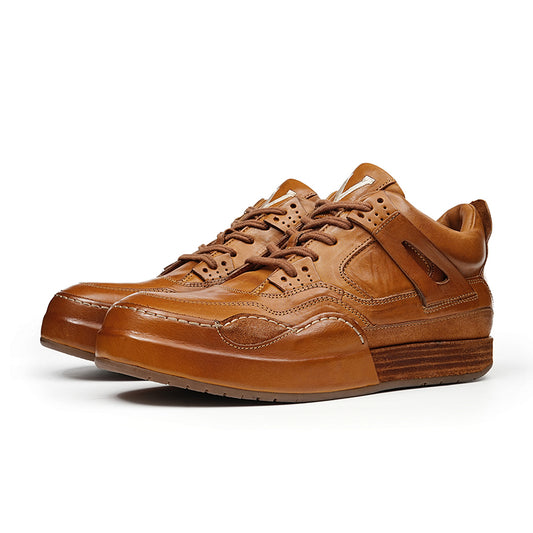 Men's Leather Sneakers - Effortless Elegance & Dynamic Support