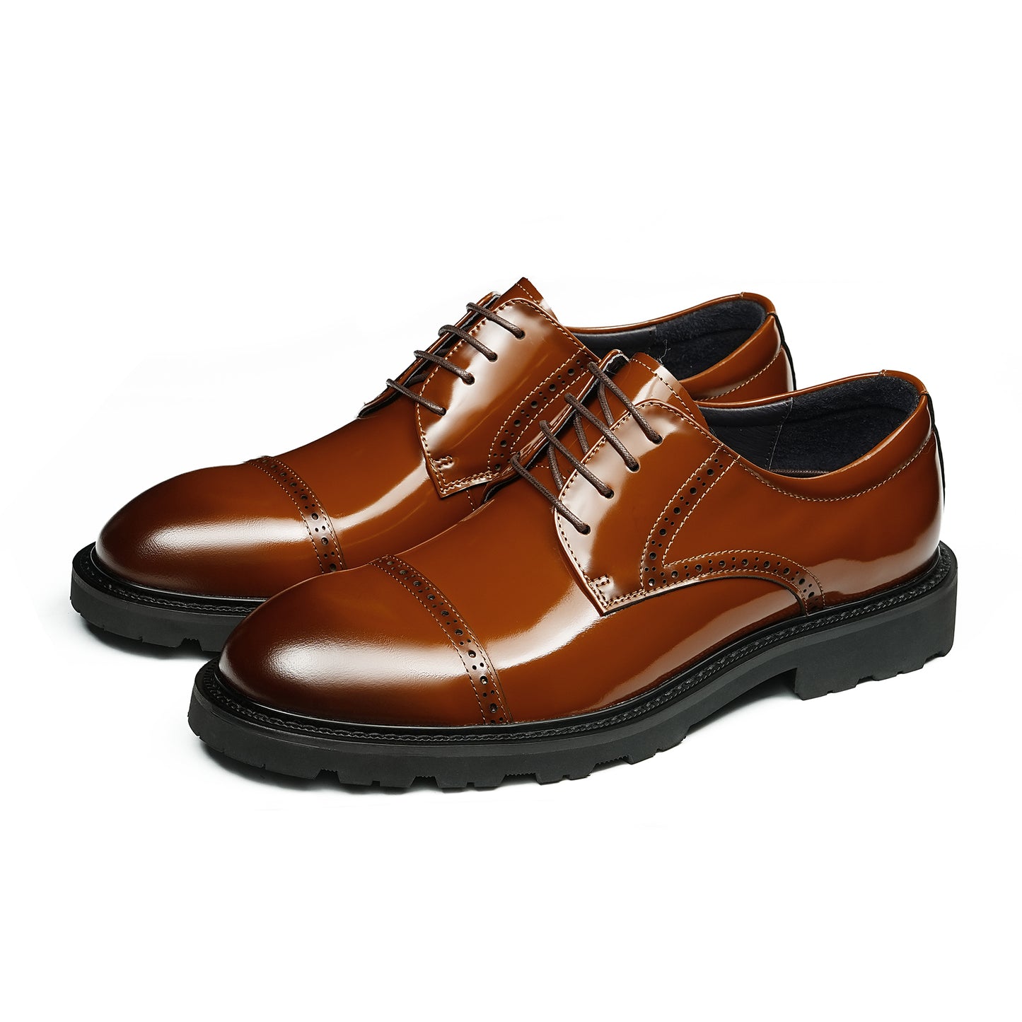 Men's Cap Toe Derby: Artisan Stitching & All-Terrain Assurance