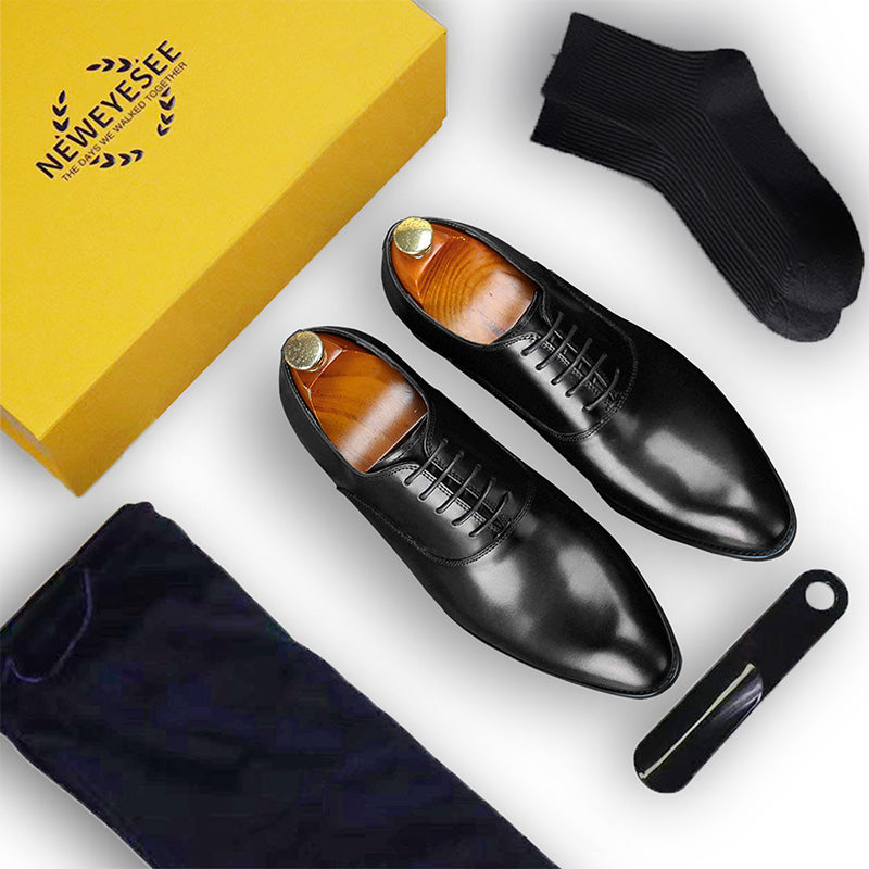 Men's Classic Oxford Shoes Precision Stitching Breathable Comfort