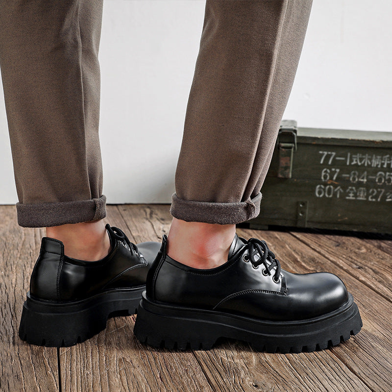 Men's Elevated Derby Shoes: Architectural Design & Metropolitan-Ready Versatility
