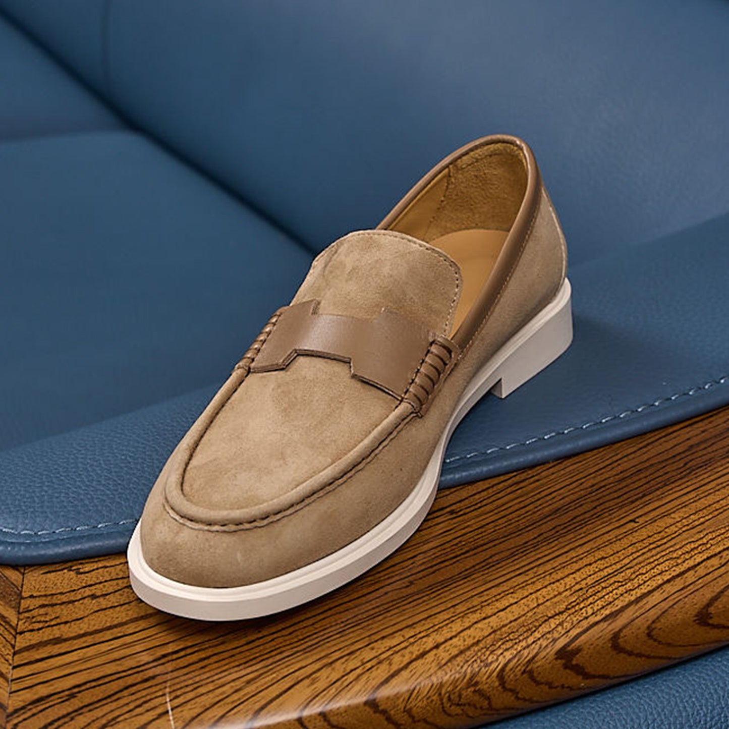 Suede Slip-On Men's Loafers | Soft Texture & Clean Minimal Profile