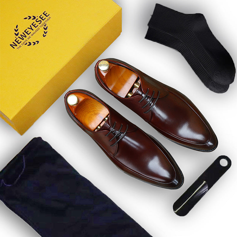 Men's Sharp-Toe Derby Dress Shoes