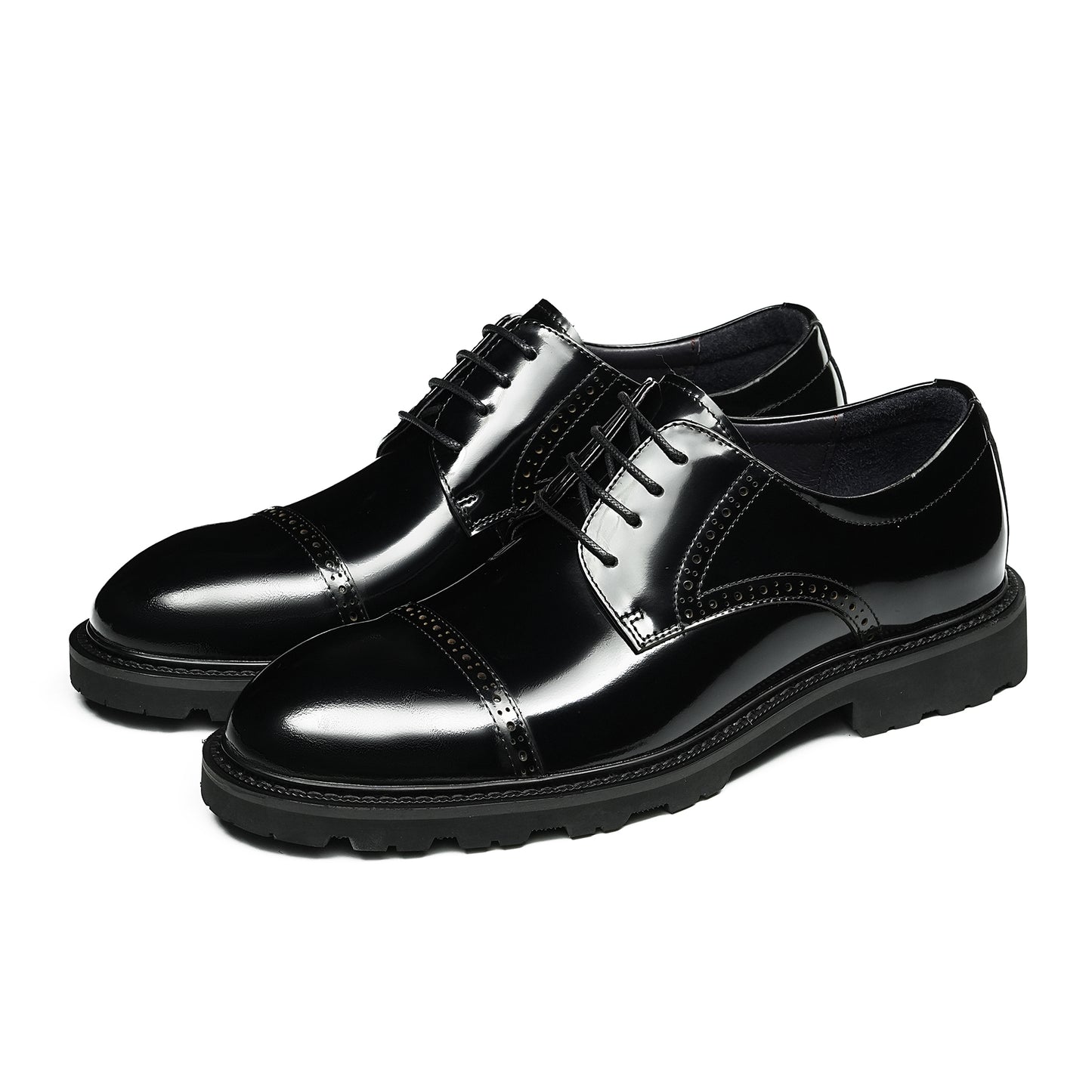 Men's Cap Toe Derby: Artisan Stitching & All-Terrain Assurance