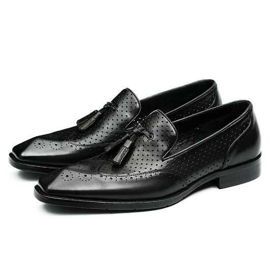 Men's Breathable Tassel Loafers - Effortless Airflow & Timeless Elegance