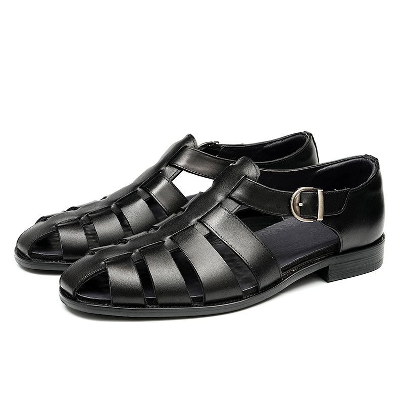 Classic Men’s Leather Fisherman Dress Sandals