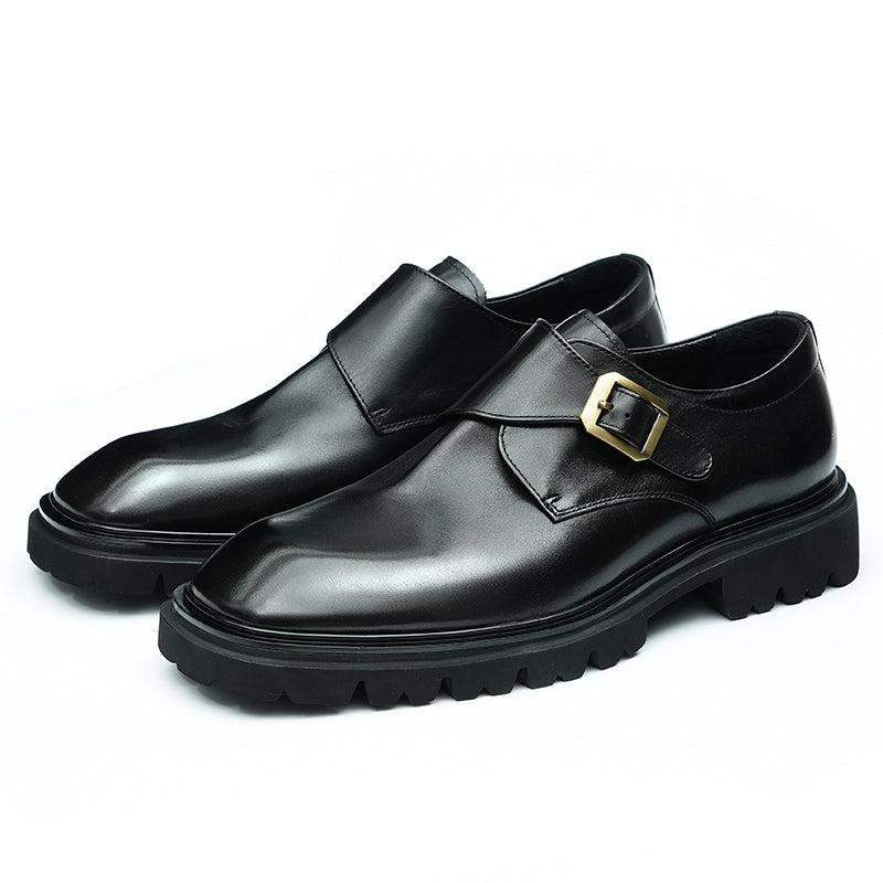 Men's Square-Toe Monk Strap Shoes
