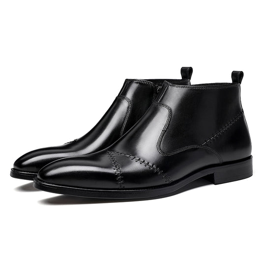 Men's Chelsea Boots Zip-Adjustable Fit