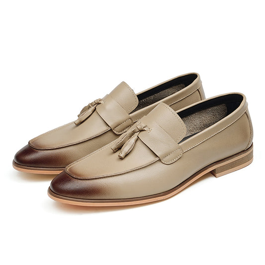 Men's Classic Leather Tassels Loafers
