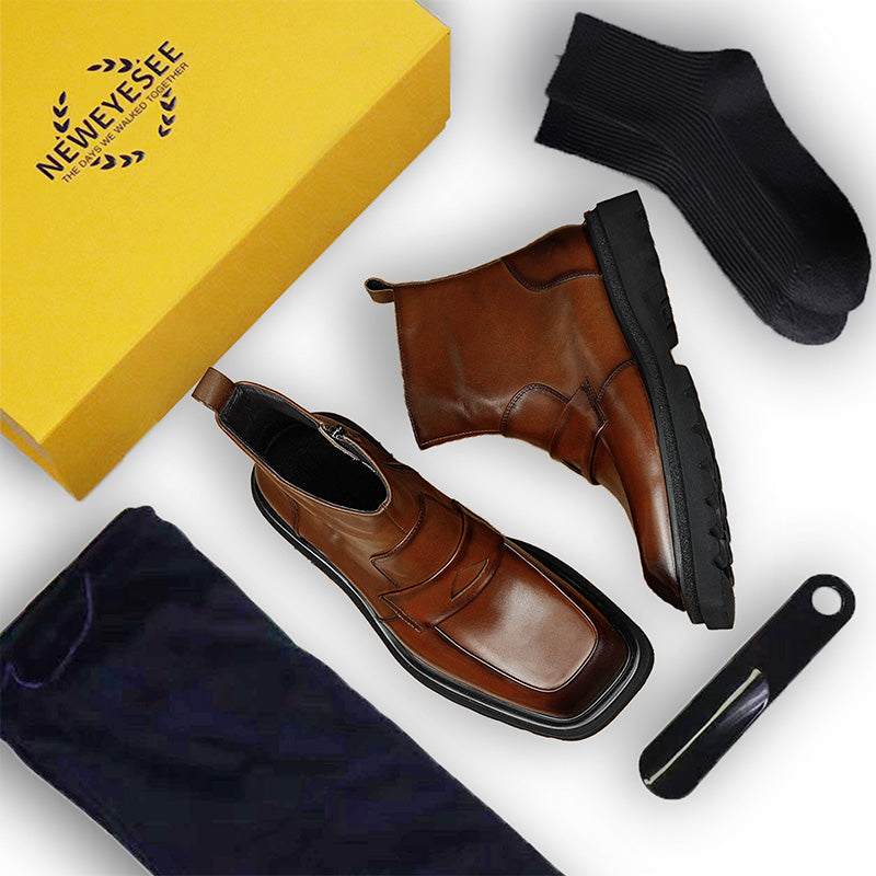 Men's Chelsea Boots: Premium Leather, Supple Lining & Side-Access Convenience