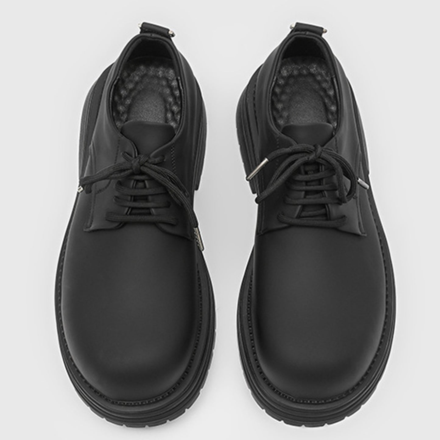Men's Derby Shoes Chunky Sole with a Modern Rounded Toe