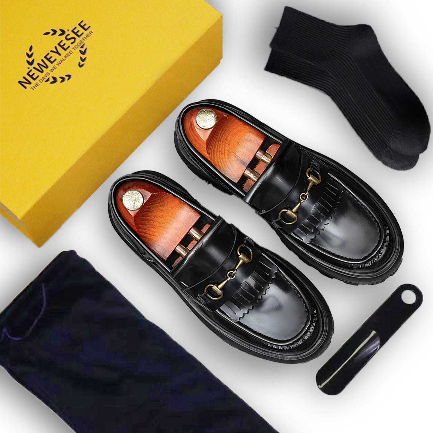 Men's Horsebit Loafers: Platform Sole & Timeless Hardware Detailing