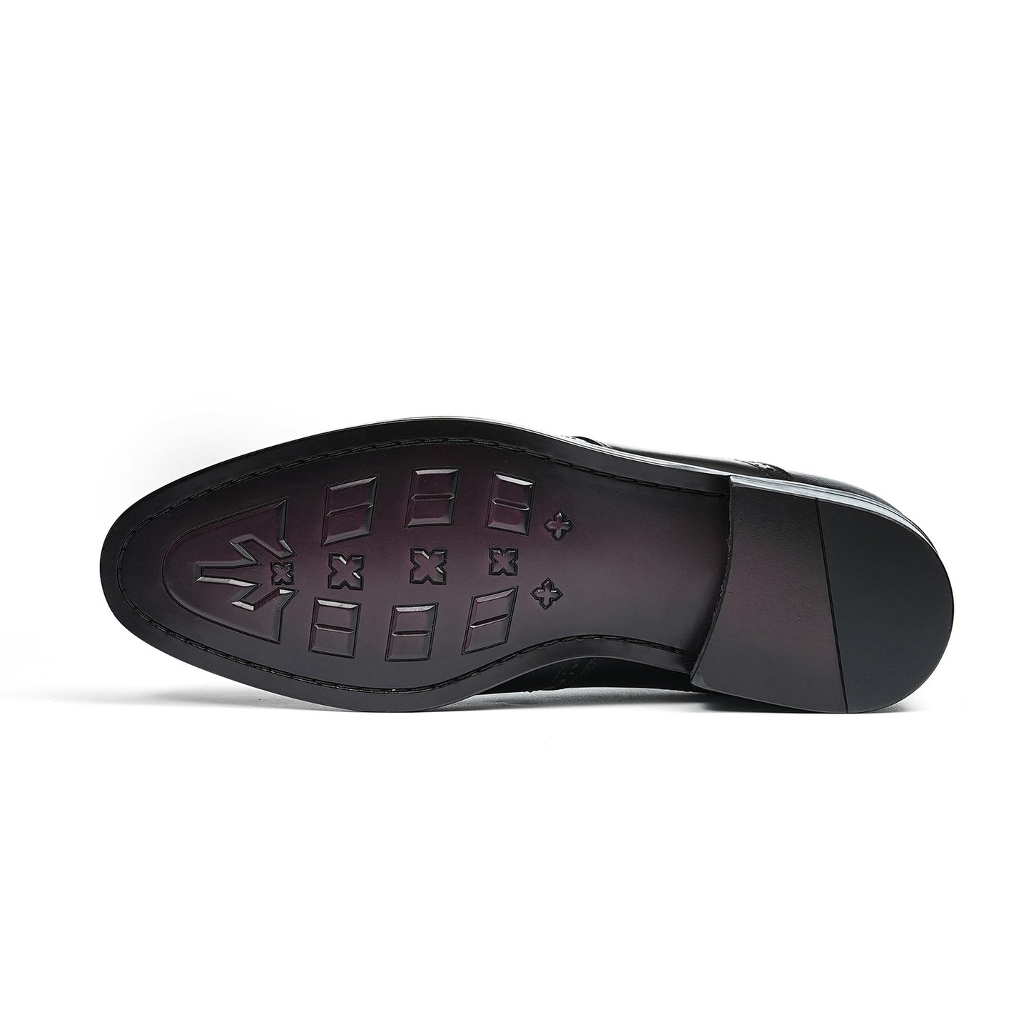 Men's Classic Wingtip Brogue Oxfords | with Glossy Finish &Sculpted Edges