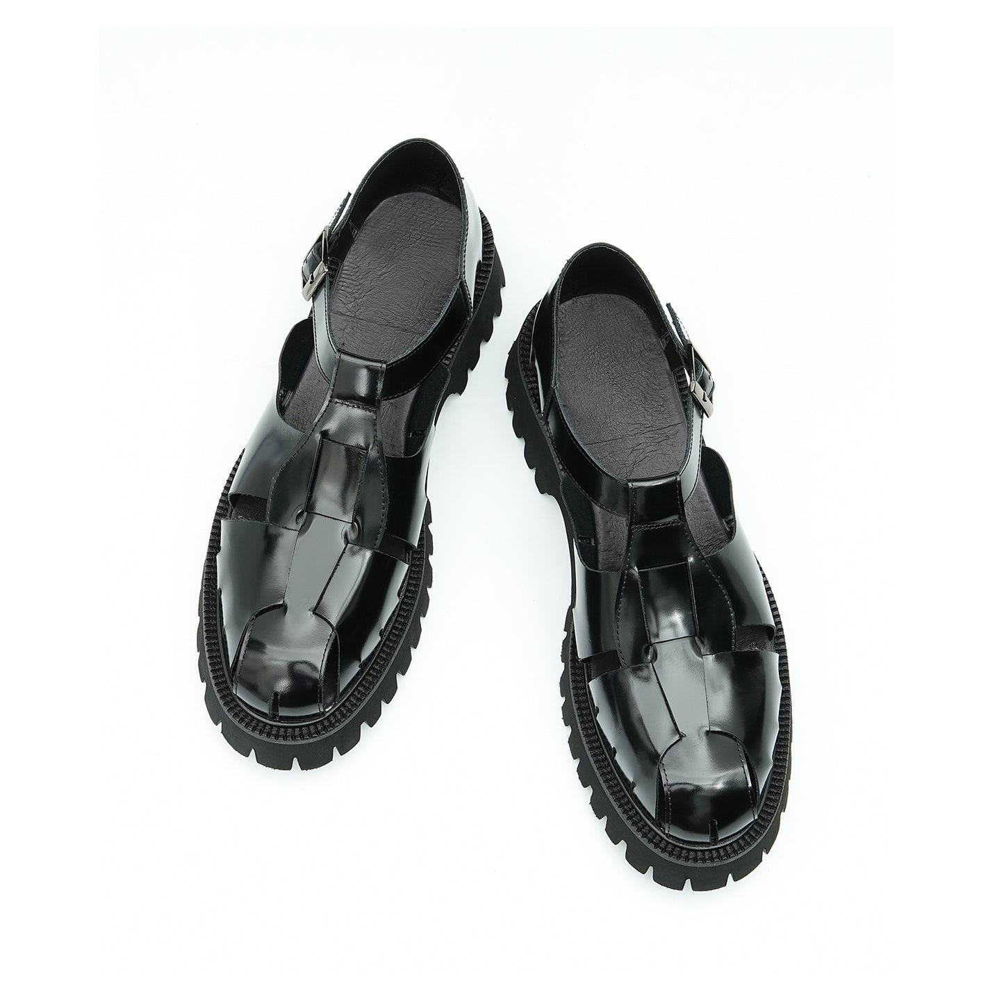 Calfskin Sandals Men Leather Shoes Roman Sandals