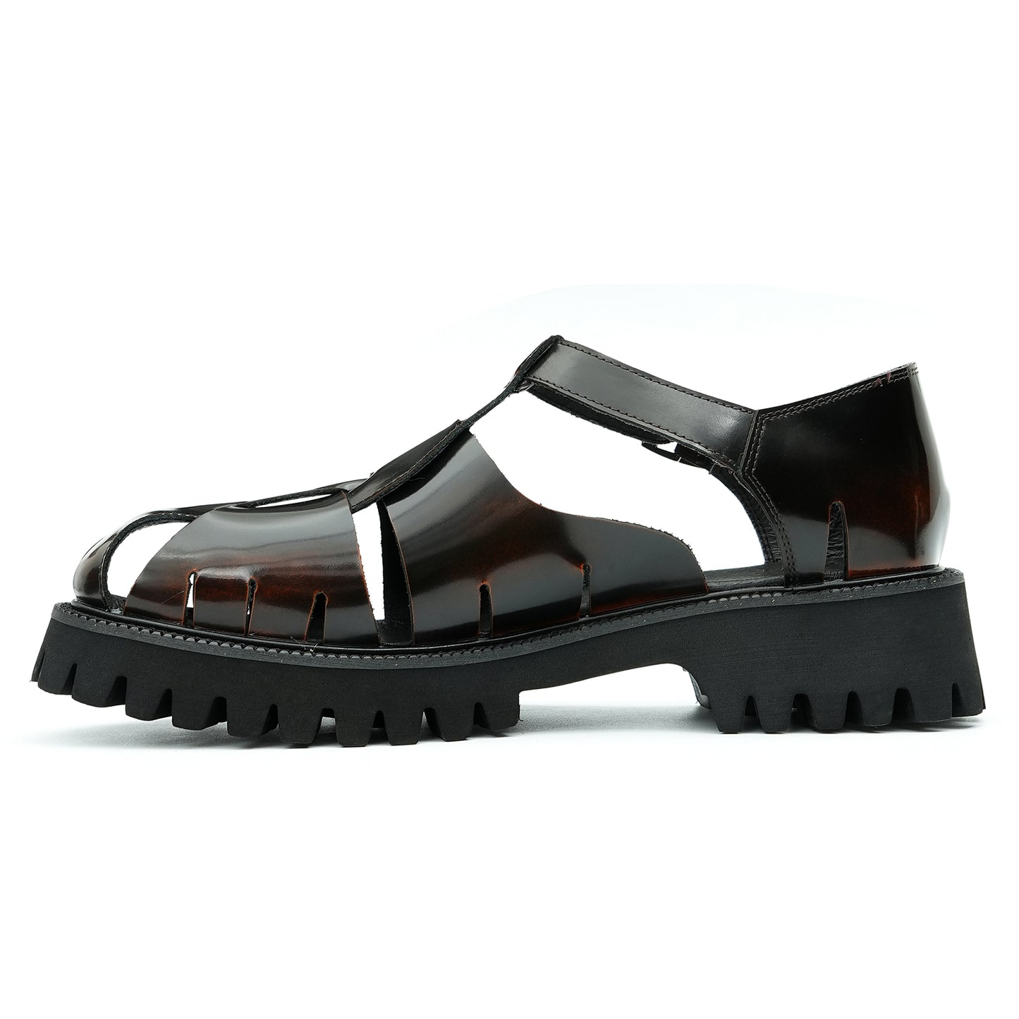 Calfskin Sandals Men Leather Shoes Roman Sandals