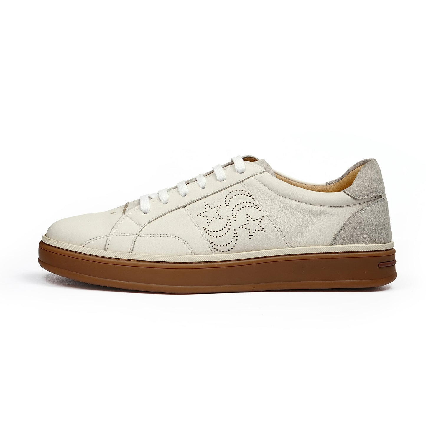Men's Sneakers | Two-Tone Wash & Perforated Patten Detail
