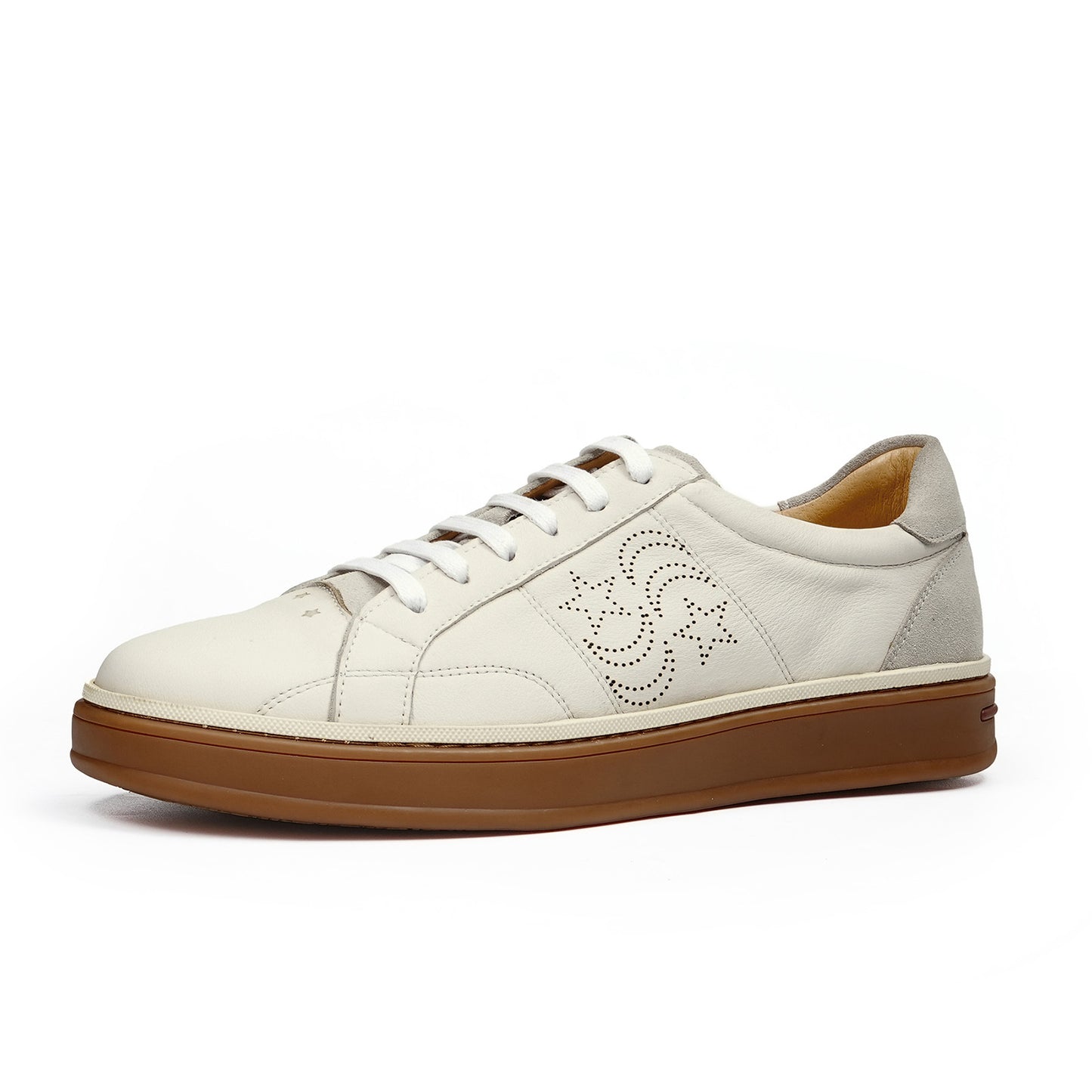 Men's Sneakers | Two-Tone Wash & Perforated Patten Detail