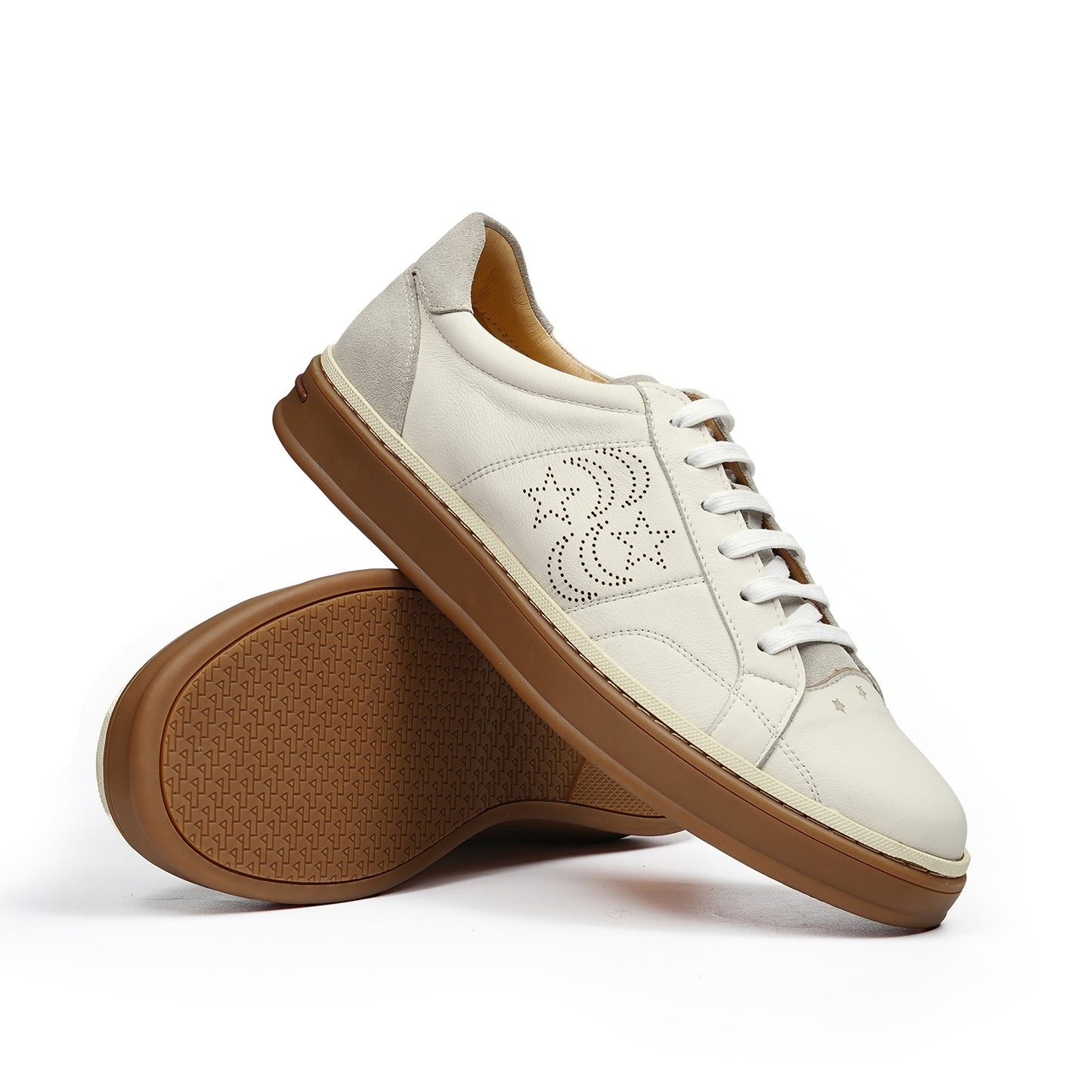 Men's Sneakers | Two-Tone Wash & Perforated Patten Detail
