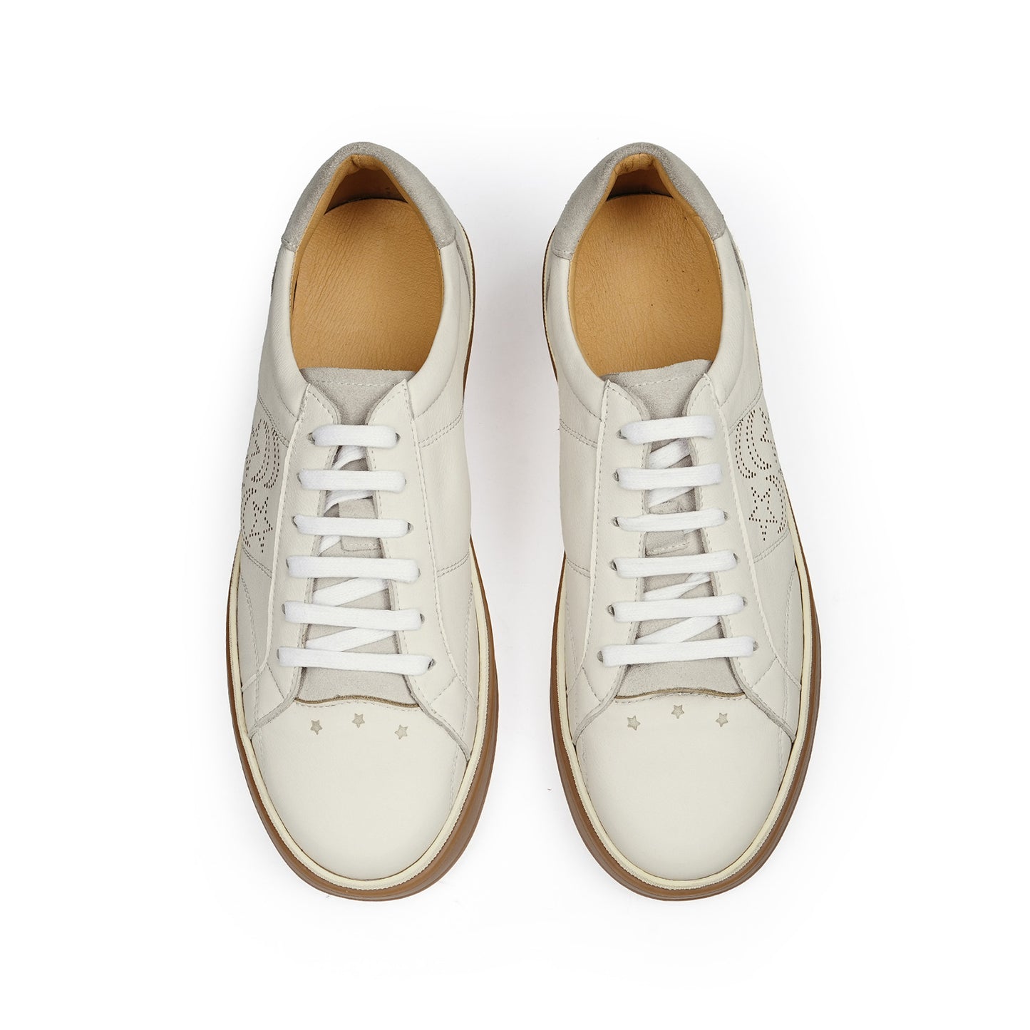 Men's Sneakers | Two-Tone Wash & Perforated Patten Detail