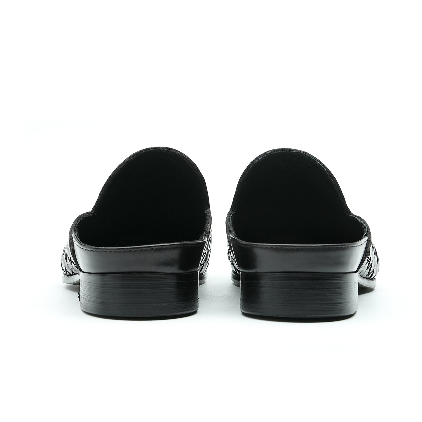 Calf Leather Slipper Woven Style