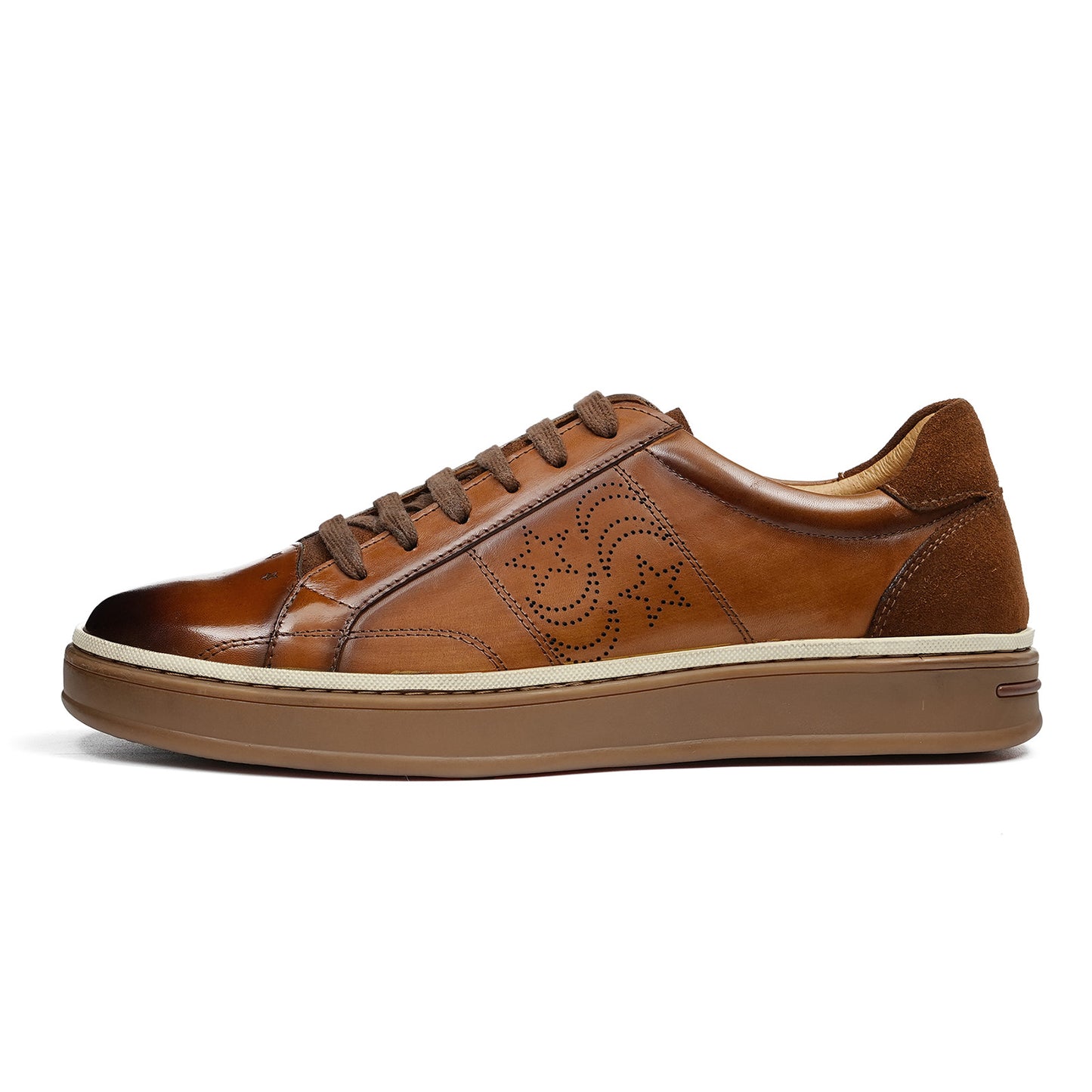 Men's Sneakers | Two-Tone Wash & Perforated Patten Detail