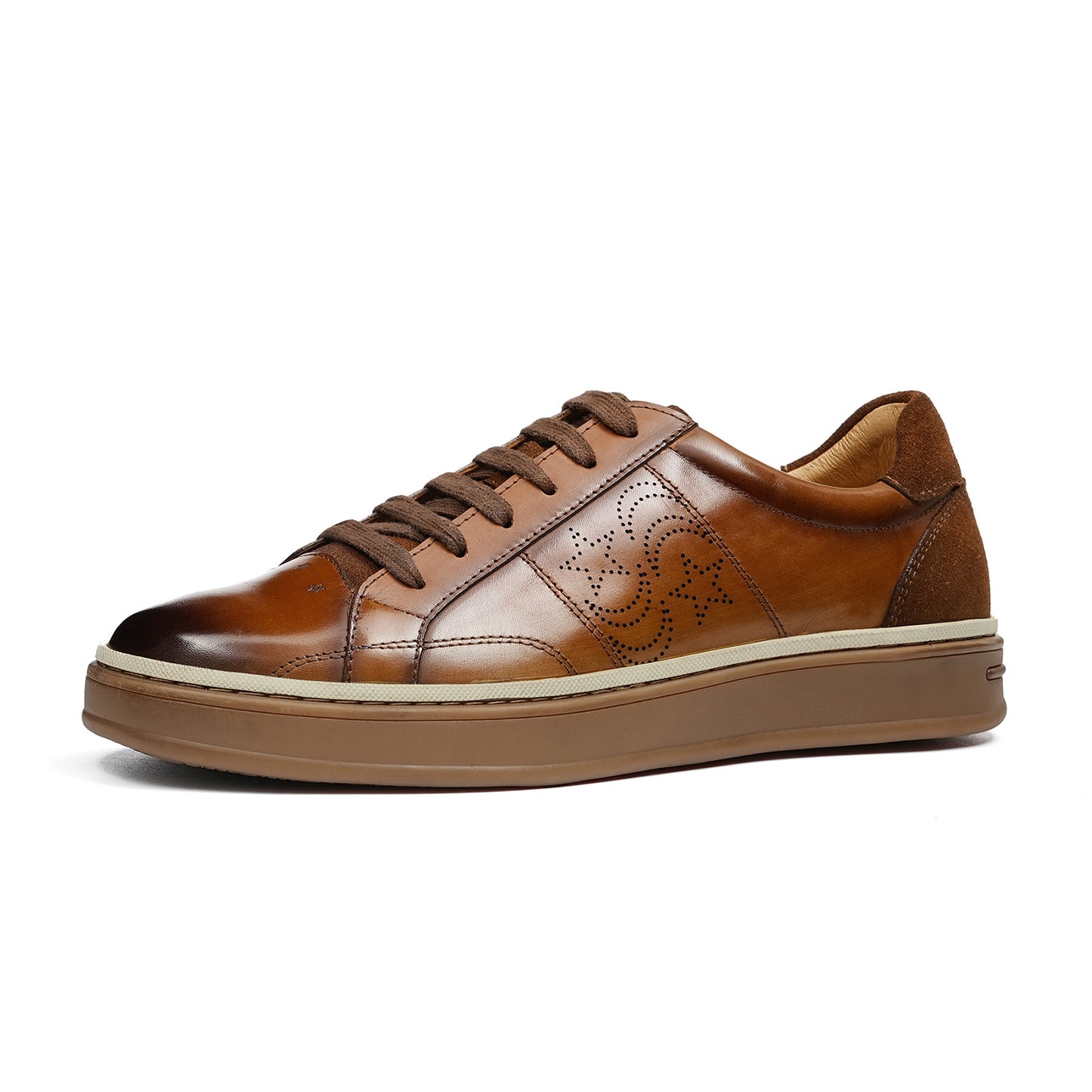 Men's Sneakers | Two-Tone Wash & Perforated Patten Detail
