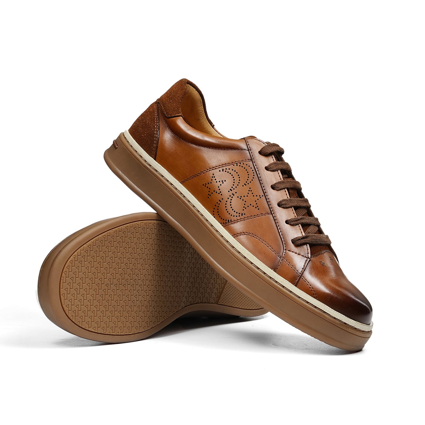Men's Sneakers | Two-Tone Wash & Perforated Patten Detail