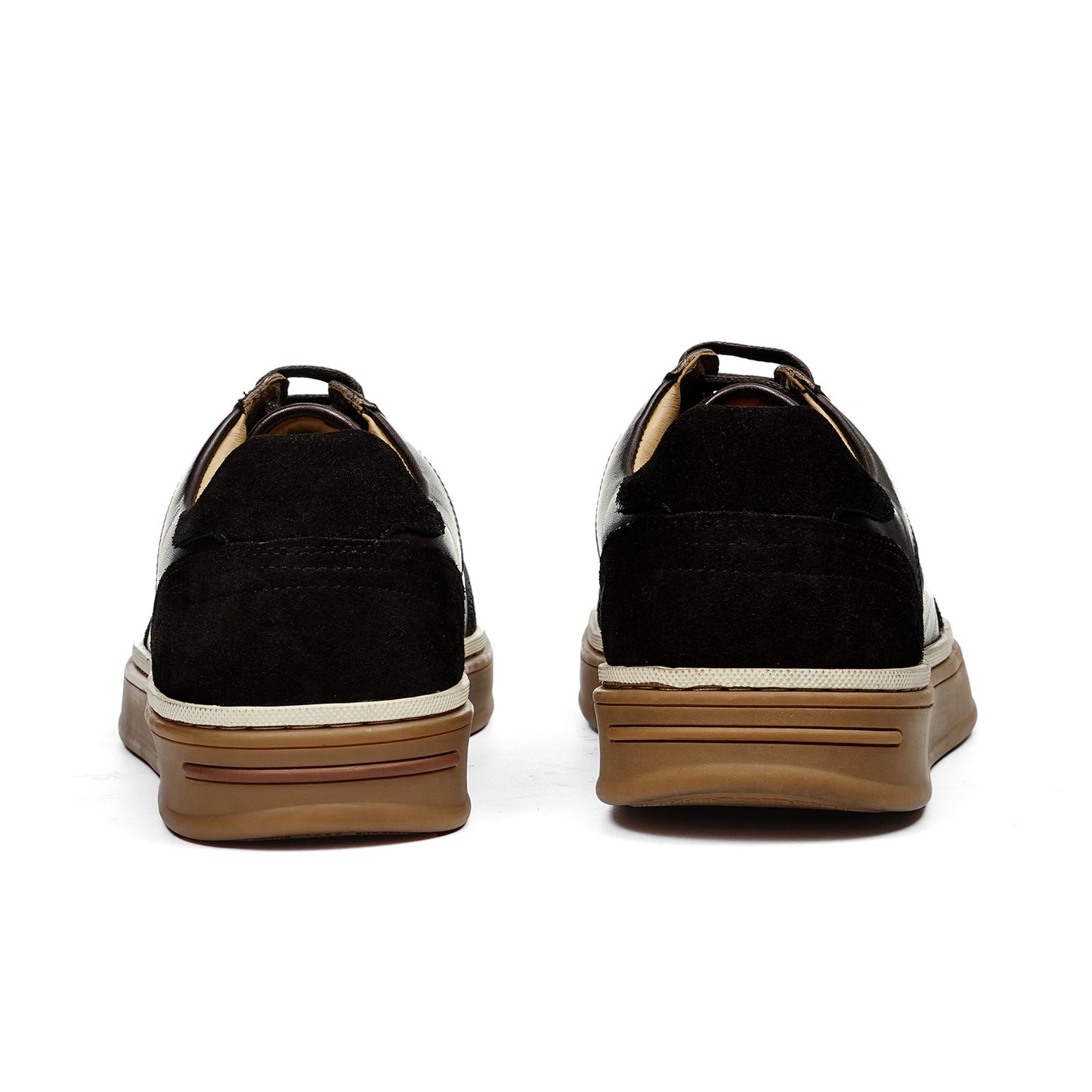 Men's Sneakers | Perforated Stripes & Contrast Heel