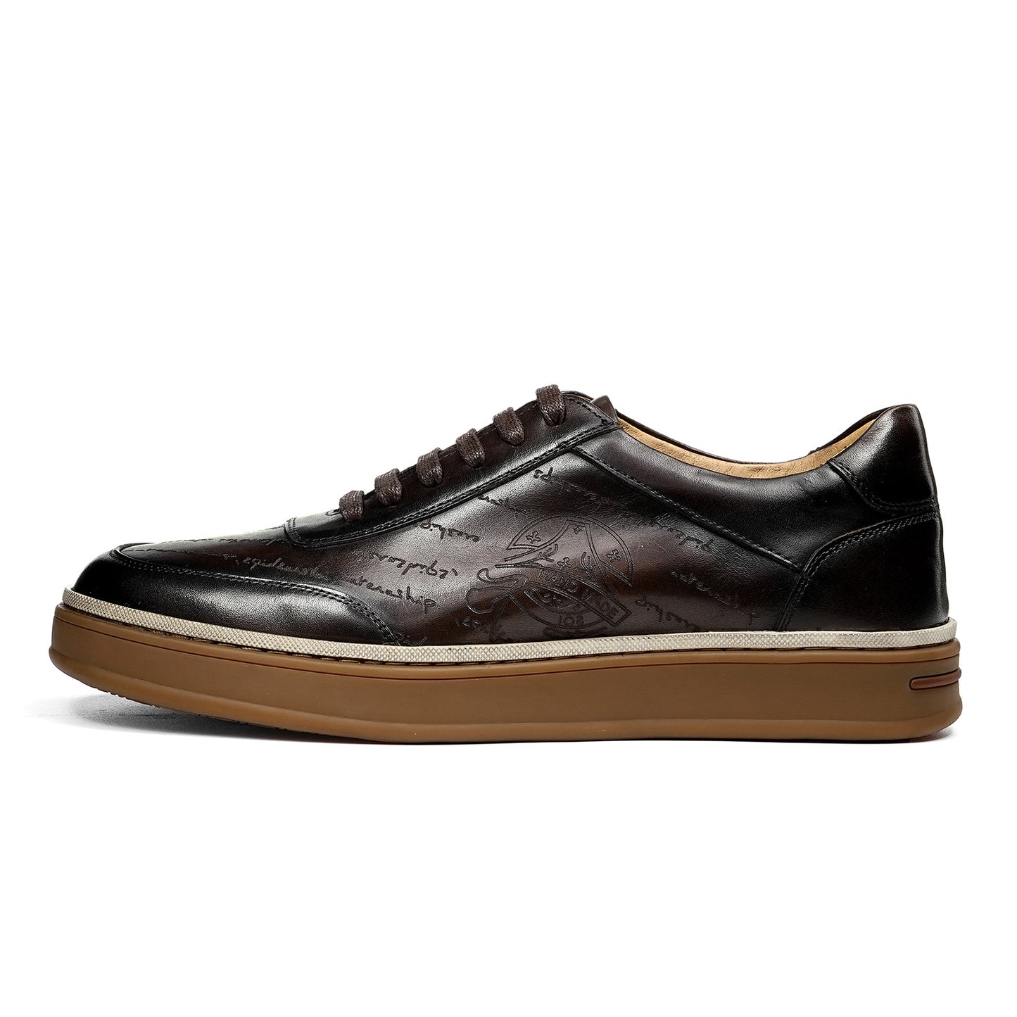 Men's Sneakers | Handwritten Heritage Embossed Details & Moc-Toe