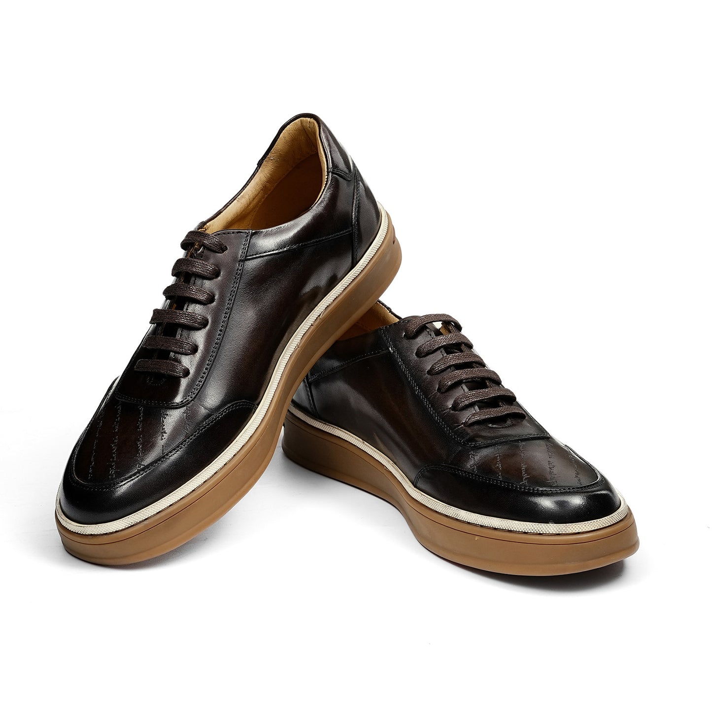 Men's Sneakers | Handwritten Heritage Embossed Details & Moc-Toe