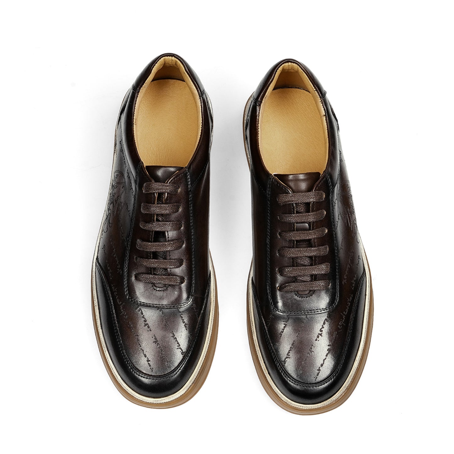Men's Sneakers | Handwritten Heritage Embossed Details & Moc-Toe