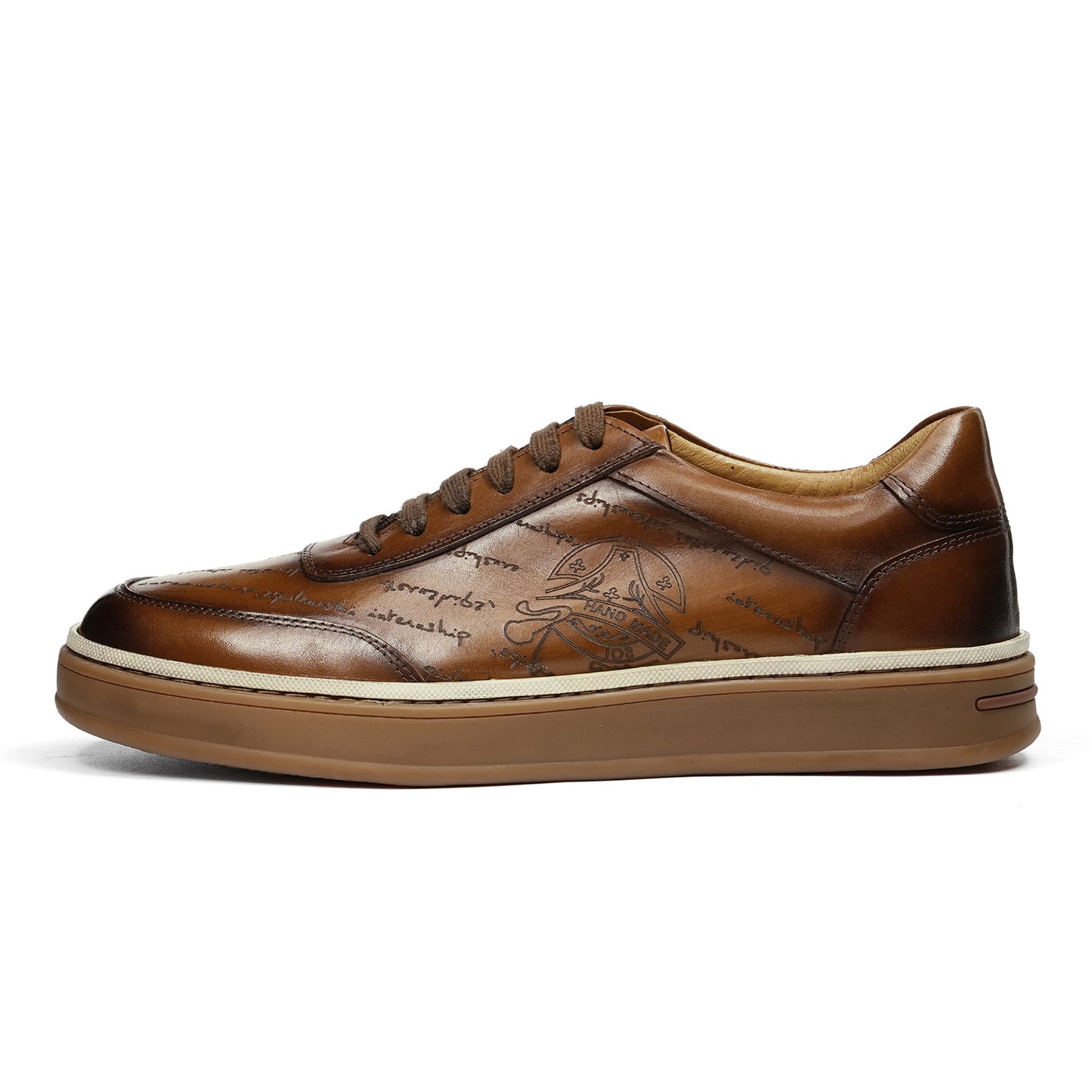 Men's Sneakers | Handwritten Heritage Embossed Details & Moc-Toe
