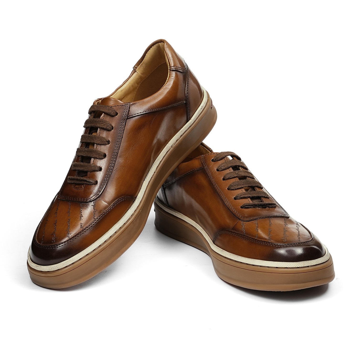 Men's Sneakers | Handwritten Heritage Embossed Details & Moc-Toe