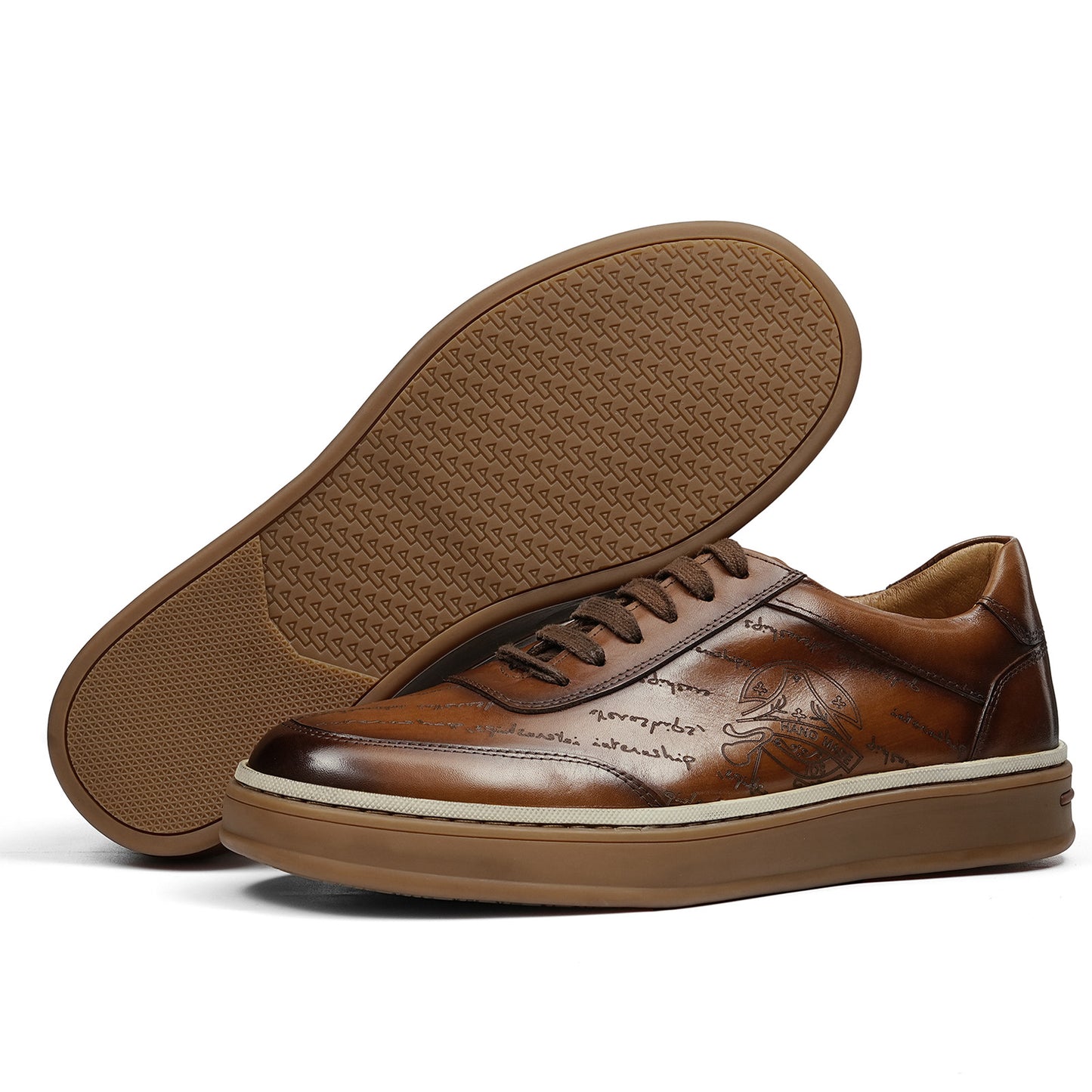 Men's Sneakers | Handwritten Heritage Embossed Details & Moc-Toe