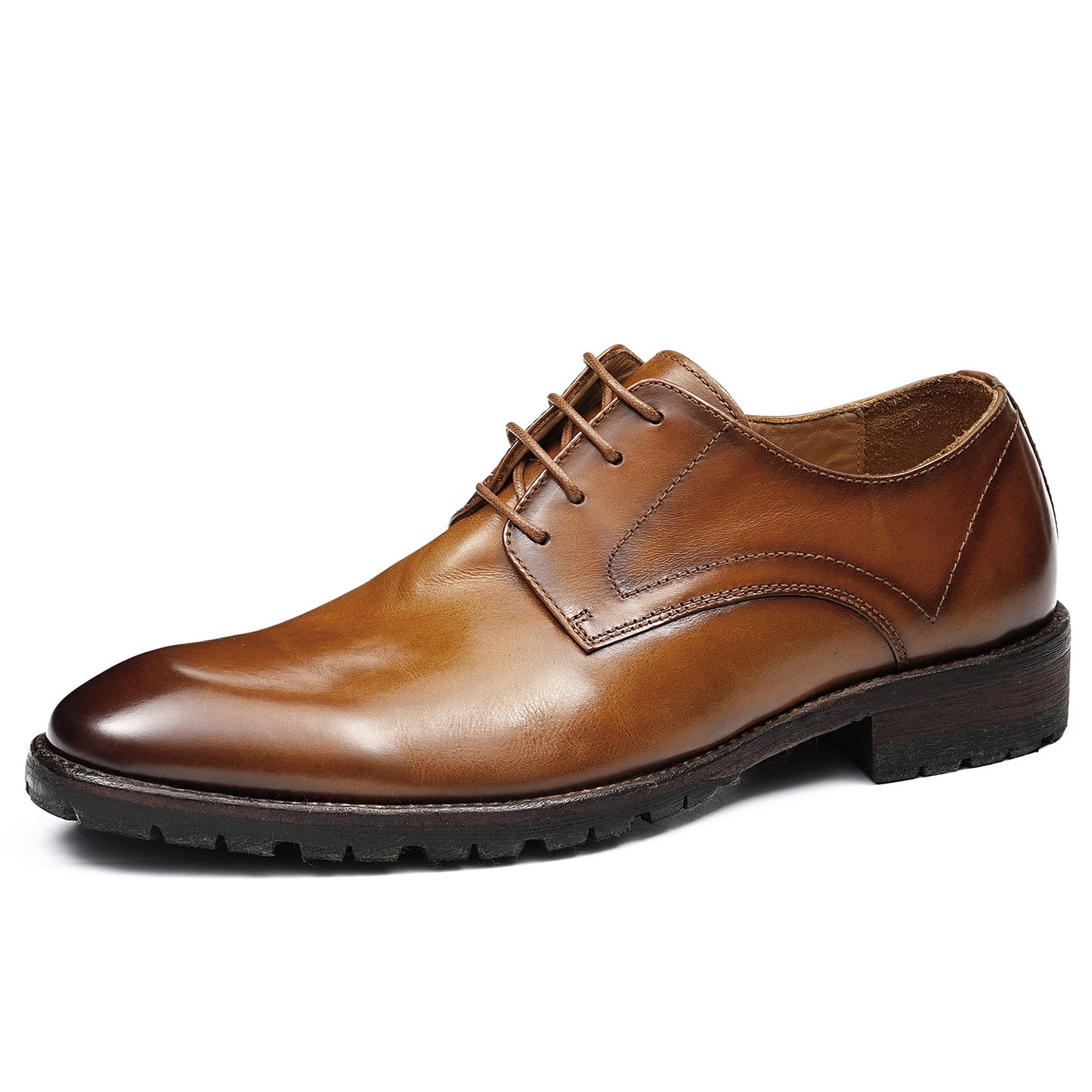 Classic Men's Derby Shoes Design with Rounded Toe for Everyday Sophistication