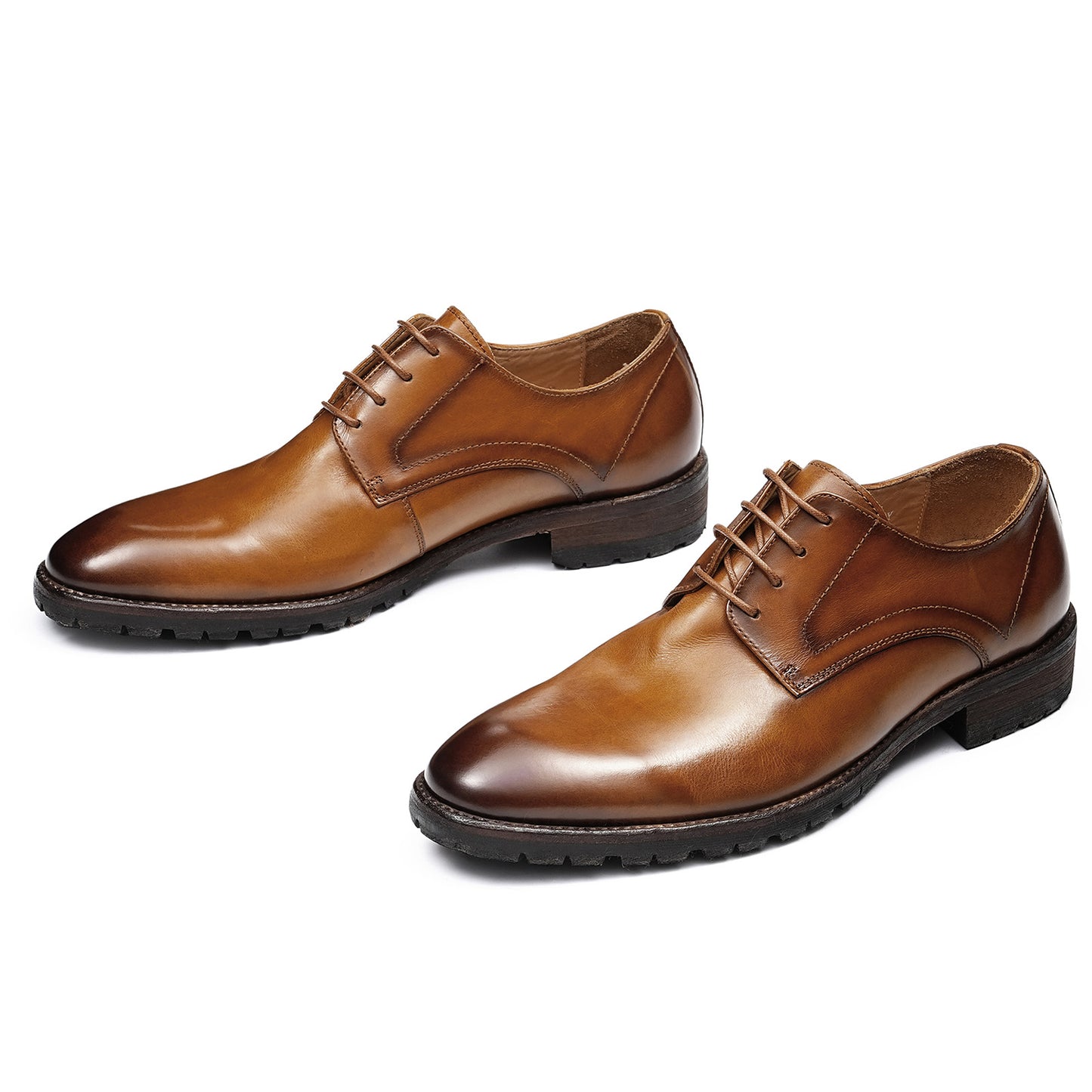 Classic Men's Derby Shoes Design with Rounded Toe for Everyday Sophistication