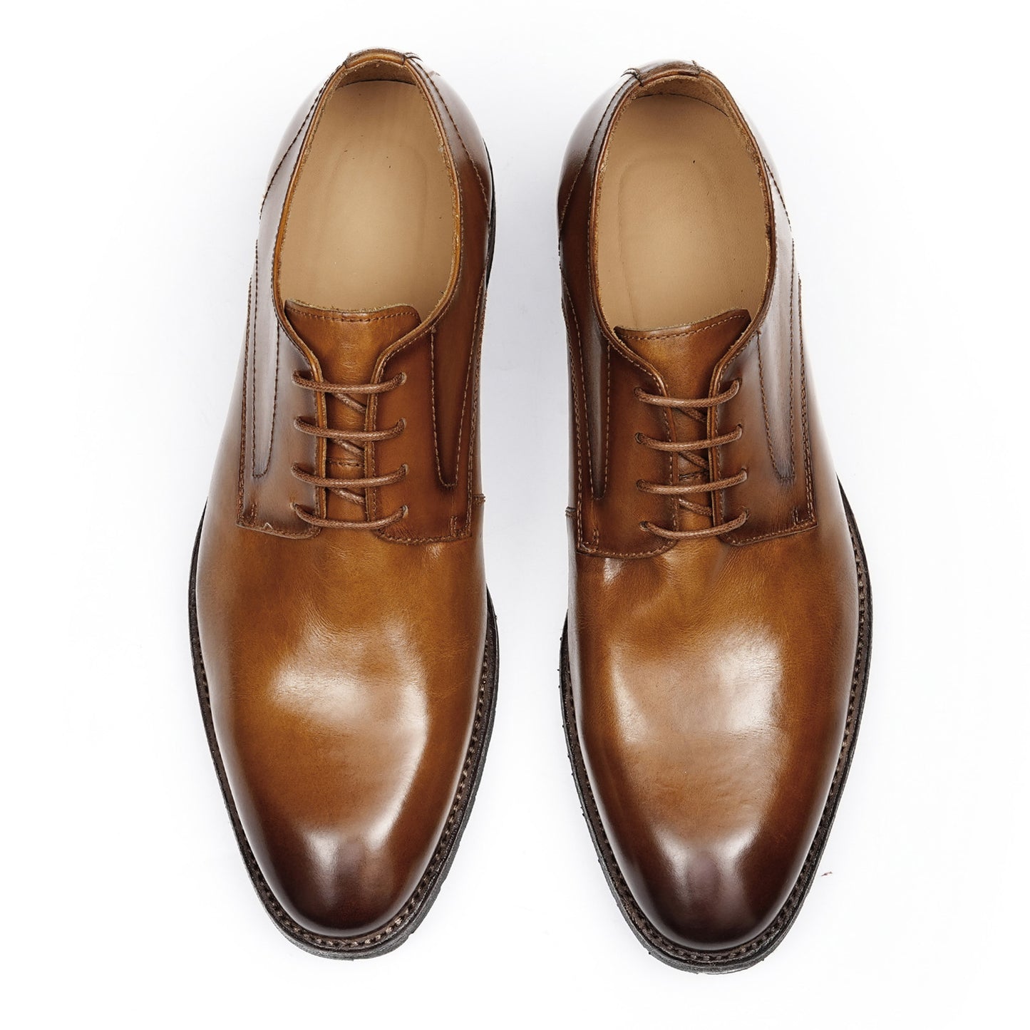 Classic Men's Derby Shoes Design with Rounded Toe for Everyday Sophistication