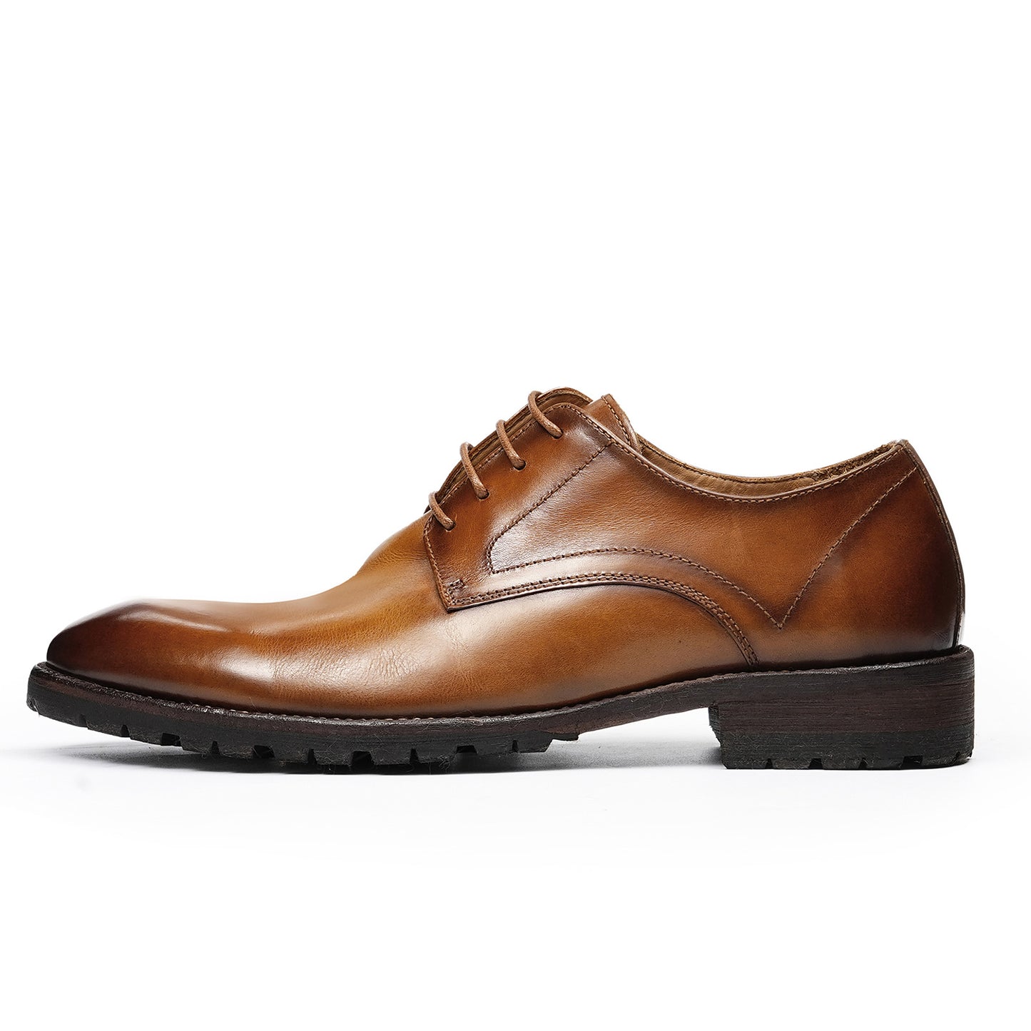 Classic Men's Derby Shoes Design with Rounded Toe for Everyday Sophistication