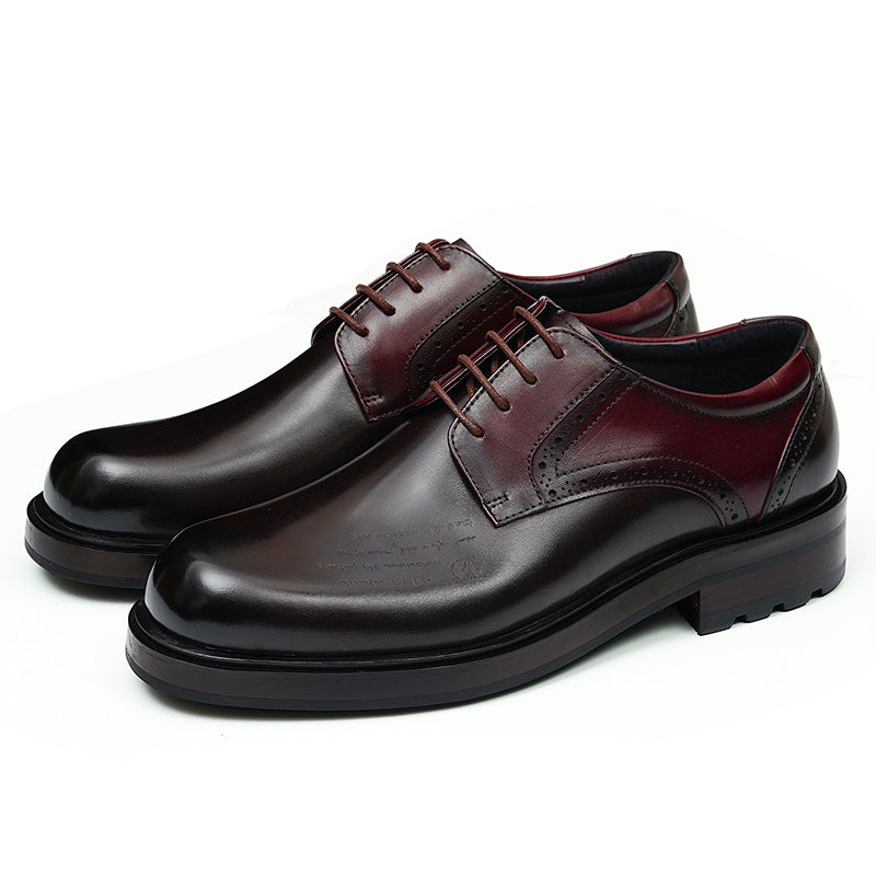 Derby Shoes for Men Patchwork