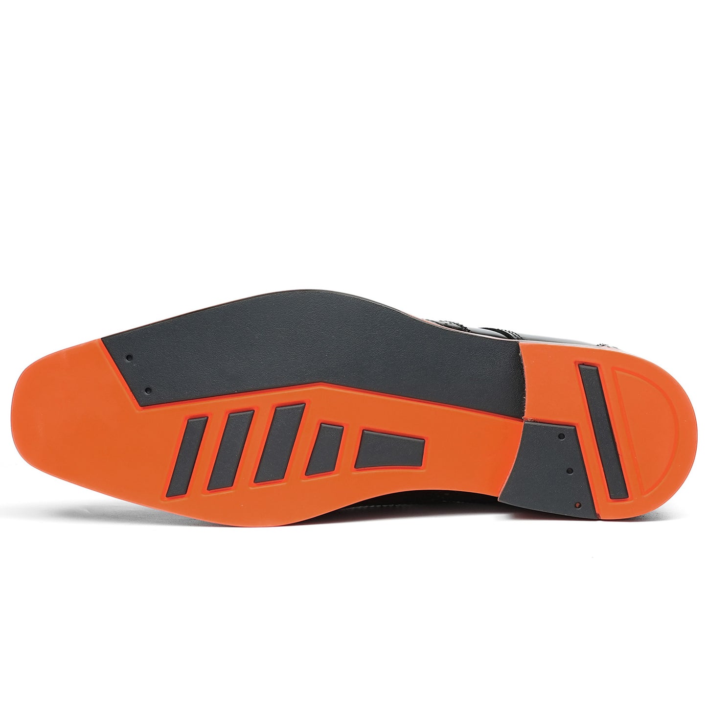 Men's Wingtip Dress Shoes with Bold Sole & Intricate Perforations