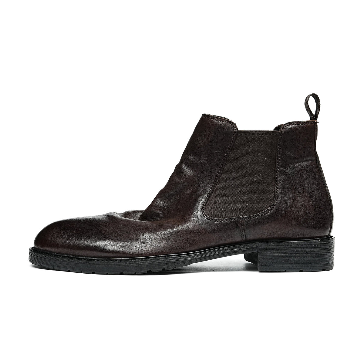 Men's Chelsea Boots Distressed | Elastic Side & Pull Tab