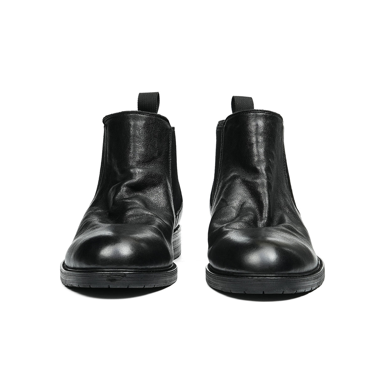 Men's Chelsea Boots Distressed | Elastic Side & Pull Tab