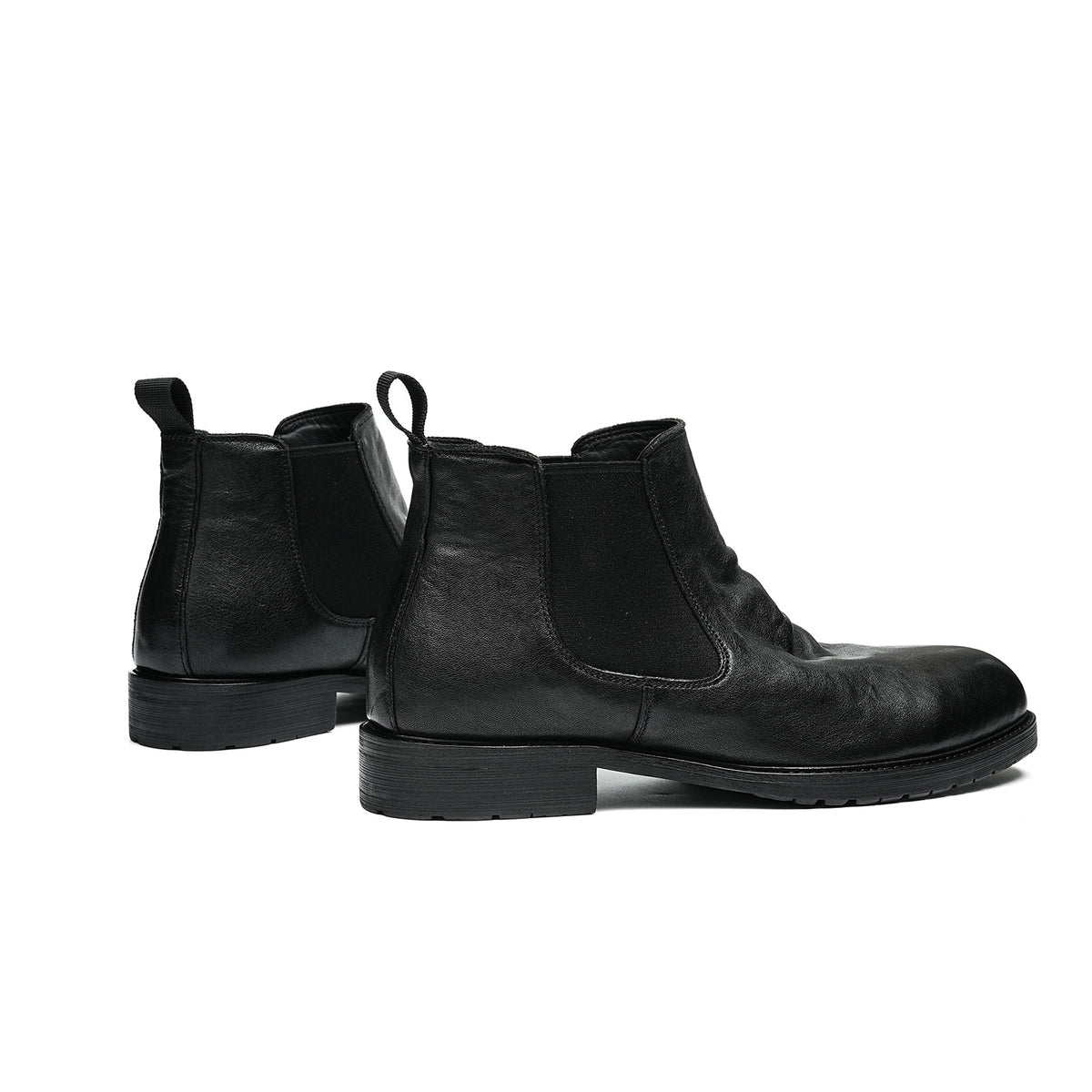 Men's Chelsea Boots Distressed | Elastic Side & Pull Tab
