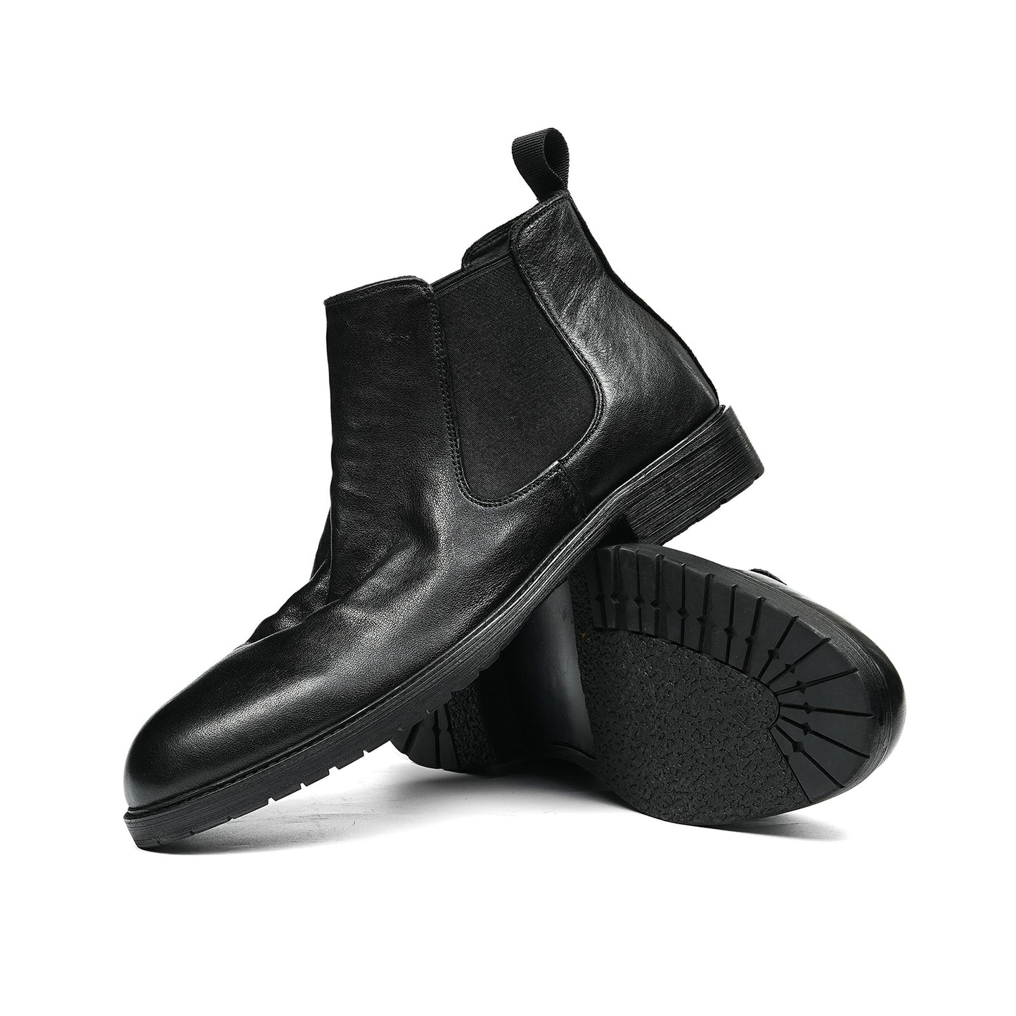 Men's Chelsea Boots Distressed | Elastic Side & Pull Tab