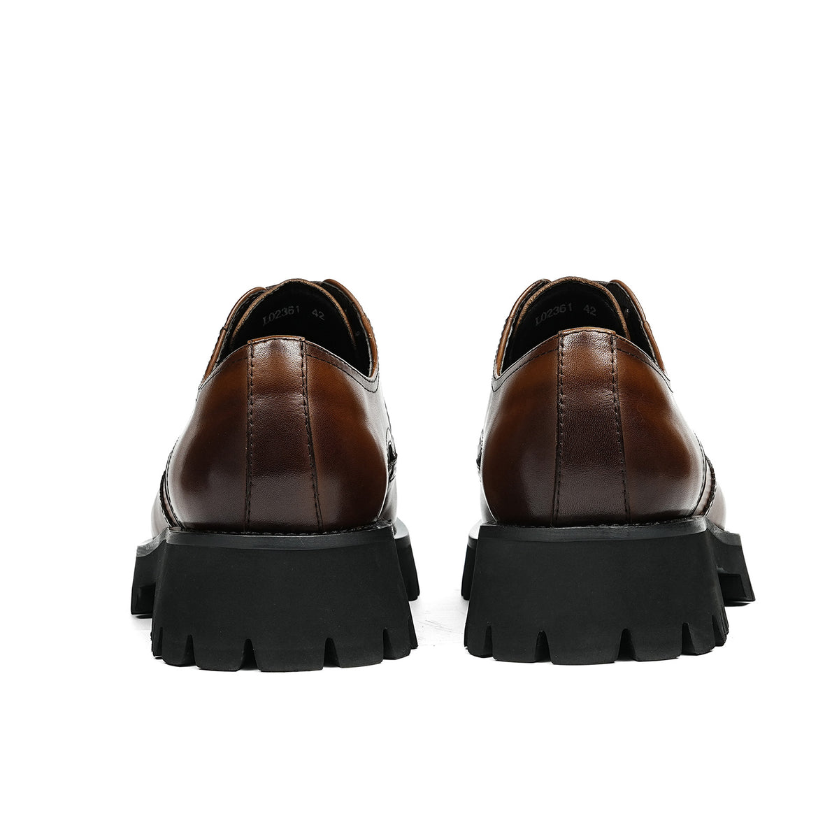 Men's Wingtip Brogue Derby Shoes| with Chunky Lug Sole