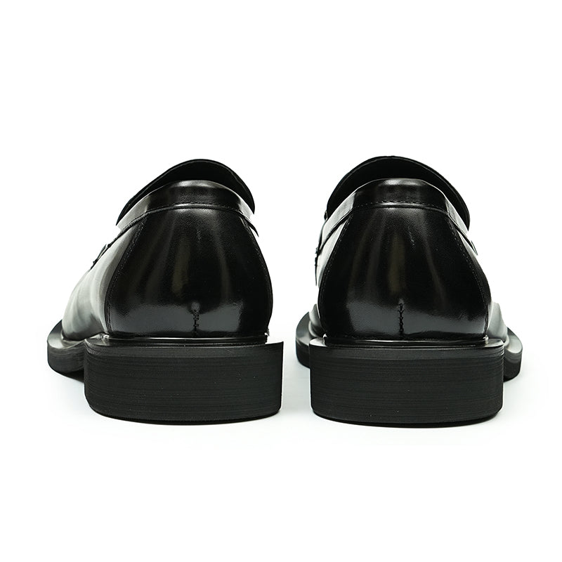 Calfskin Horsebit Loafers Shoes Large Toe