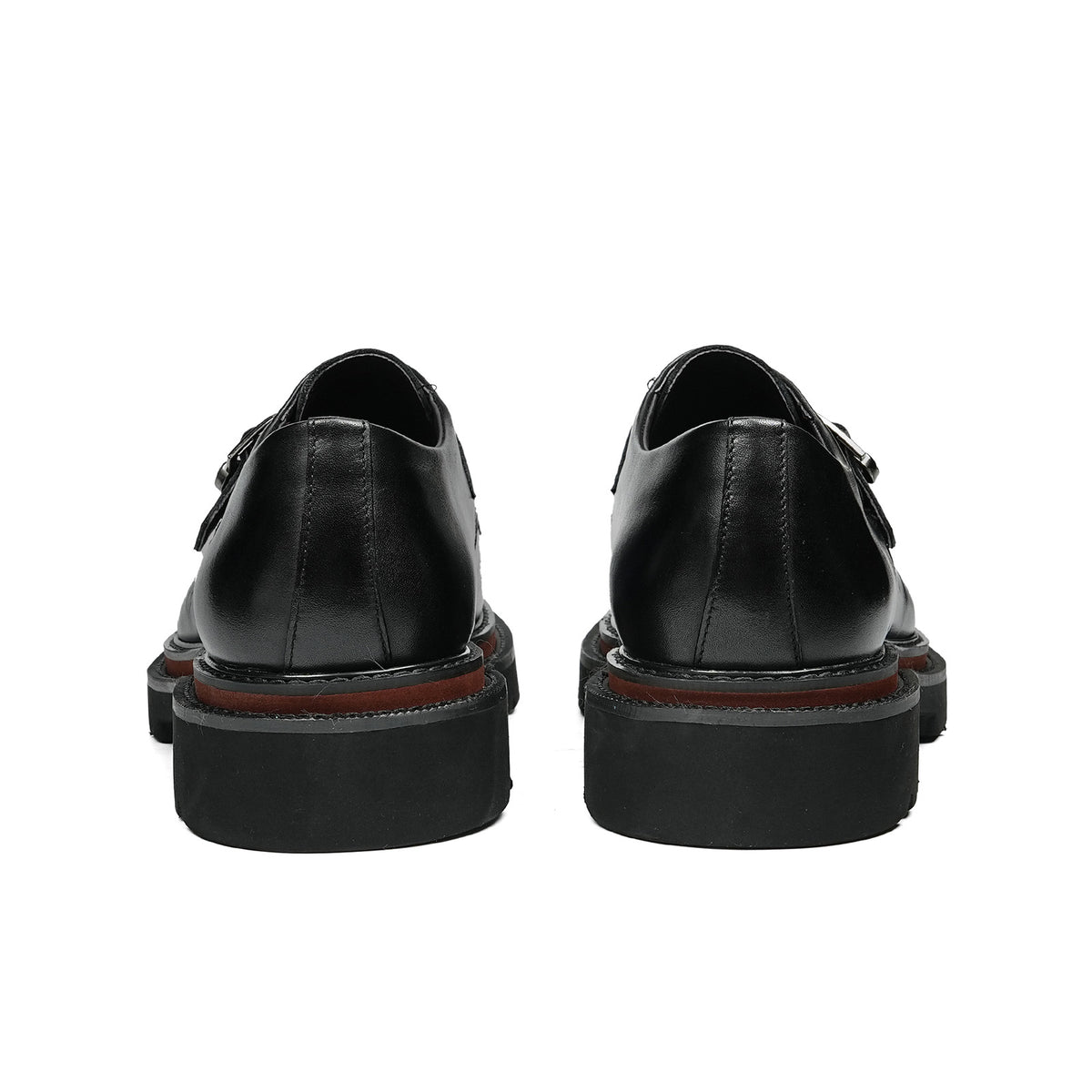 Men's Buckle Strap Monk Shoes | with Chunky Platform