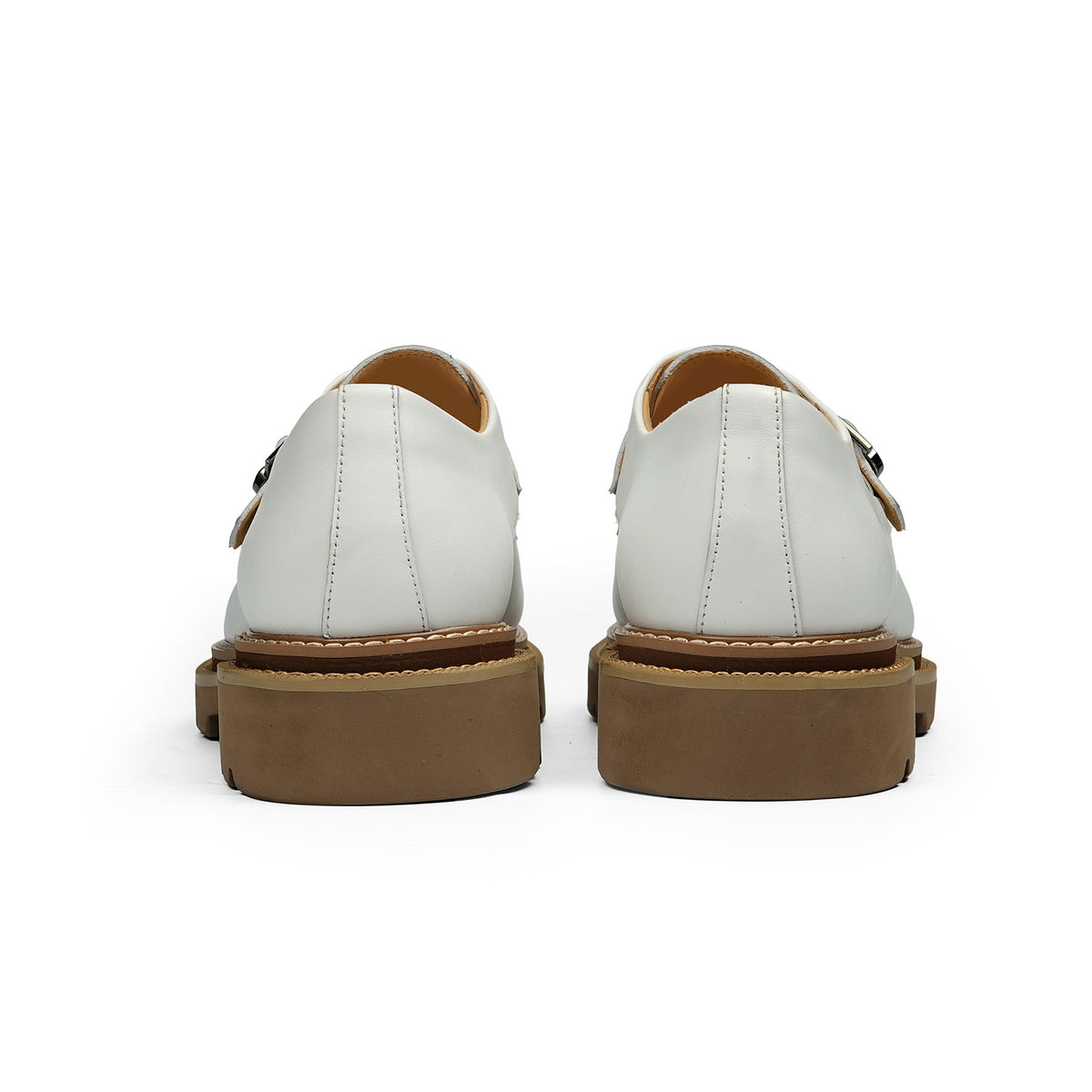 Men's Buckle Strap Monk Shoes | with Chunky Platform